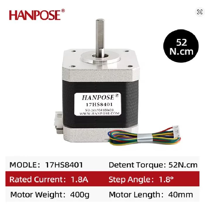 Koračni motor NEMA 17 17HS8401 48mm 52Ncm, koračni motor NEMA 17, 17HS8401, 48mm, 52Ncm, ceneje, ugodno, prihranek, lokalno, Ljubljana, 3D tiskalnik, UV tiskalnik, avtomatizacija, robotizacija, trapezna palica, sklopka, motor 400g, visoka kakovost